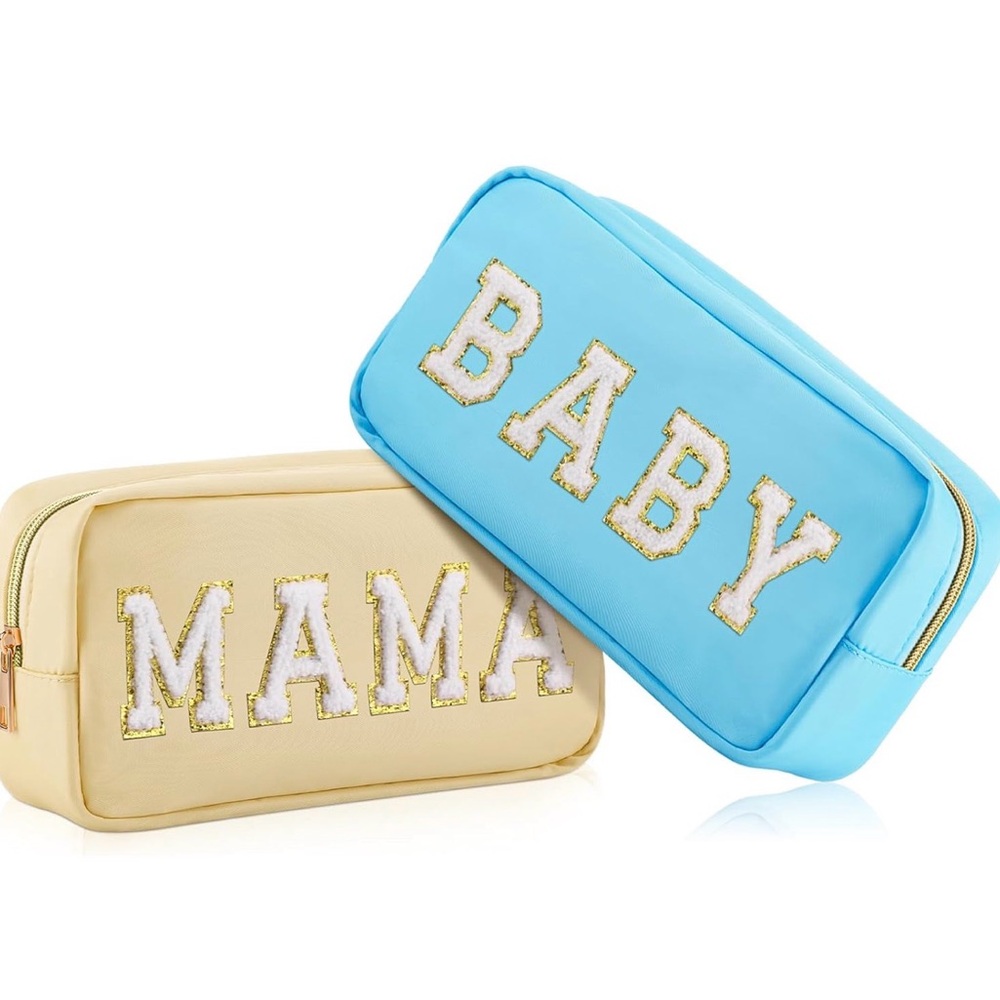 Amazon Blue and Cream Baby Bags Set